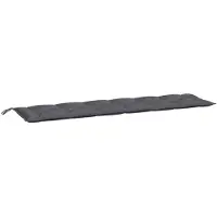 vidaXL Gartenbank-Auflage Anthrazit 200x50x7 cm Oxford-Gewebe