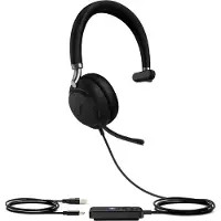 Yealink UH38 Mono Teams, Verkabelt & Kabellos, Büro/Callcenter, 20 - 20000 Hz, 110 g, Kopfhörer, Schwarz