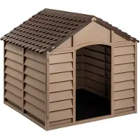 vidaXL Hundehütte Braun 86x84x82 cm Polypropylen