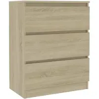 vidaXL Sideboard Sonoma-Eiche 60x35x76 cm Holzwerkstoff