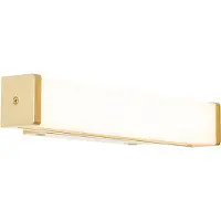 QAZQA Badezimmer Wandleuchte Messing 32 cm inkl. LED IP44 - Cascada