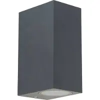QAZQA Moderne Wandleuchte Anthrazit IP44 Baleno II