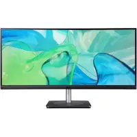 Acer CB343CUR, 86,4 cm (34"), 3440 x 1440 Pixel, UltraWide Quad HD, LED, 4 ms, Schwarz, Silber