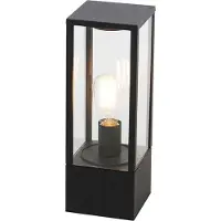 QAZQA Industrielle Außenleuchte schwarz 40 cm IP44 - Charlois