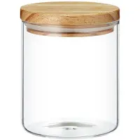 Kuketo | Glasbehälter 1 L Mit Bambusdeckel – Vorratsdose Für Gewürze, Kaffee & Lebensmittel – Luftdicht, Stilvoll & Nachhaltig