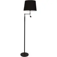 By Rydens Orlando Stehleuchte Black/Black - , Orlando, Schwarz, für Wohnzimmer, Metall, Modern