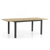 Brafab Lyon Ausziehtisch Aluminium/Teak
