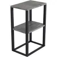 Venture | Beistelltisch Tony Grijs MDF 45x30x70 cm | NADUVI