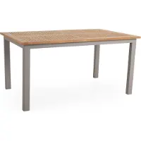 Brafab Lyon Ausziehtisch Aluminium/Teak