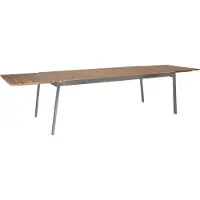 Brafab Naos Ausziehtisch 220-320x100cm, Gestell Edelstahl, Tischplatte Teakholz 7393260043850