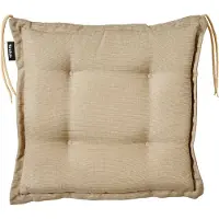 Brafab Sitzkissen Florina von aus Dralon-Stoff, modern, taupe, mit Bändern zur Befestigung