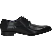 Bugatti Schnürschuh, Blockabsatz, Abendschuh, Businessschuh, Festtagsschuh, Logoprägung