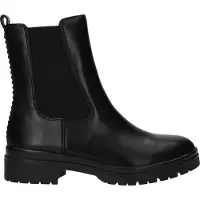 Tamaris Damen Chelsea Boots/ Stiefeletten Schwarz Kunstleder vegan Größe: 41