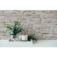 A.S. Création Vliestapete "Bricks & Stones Stein" gemustert matt neutral leicht strukturiert Steintapete Natursteintapete Tapeten Wohnzimmer Schlafzimmer Küche