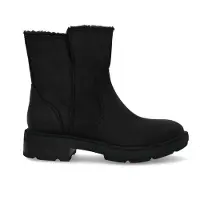 Timberland Winterstiefelette "BRIMFIELD MID WARM LINED BOOT", Damen, Gr. 40, schwarz (schwarz full grain), Leder, Schuhe Winterstiefelette, Winterstiefel, Winderboots, Winterschuhe, gefüttert