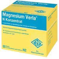 Magnesium Verla N Konzentrat Plv.z.H.e.L.z.Einn. 50 St Pulver zur Herstellung einer Lösung zum Einnehmen