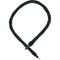 ABUS Rahmenschloss-Einsteckkette IvyTex Adaptor Chain 6KS - Fahrradschloss mit schmutz- und feuchtigkeitsabweisender Hülle - 6 mm starke Kette - Grau