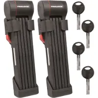 Trelock FS 480 COPS Faltschloss Doppel Set inkl. ZF 480 X-PRESS Halterung schwarz 100cm 2023 Faltschlösser