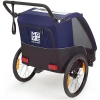 Polisport Kinderanhänger & Kinderwagen komplett Grau/Blau