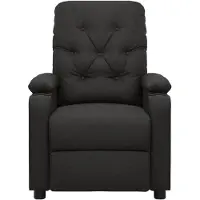 The Living Store Massagesessel Schwarz Stoff