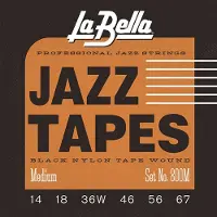 La Bella Jazz Tapes 800 M Black Nylon