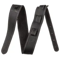 Fender Leder-Gitarrengurt mit Monogramm Schwarz