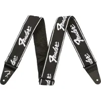 Fender Running Logo Gitarrengurt Schwarz