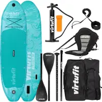 VirtuFit Supboard Cruiser 305 Türkis mit Kajak-Sitz, 305 x 81 x 15 cm