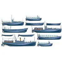 Tamiya 1/350 WWII Japanese Navy Utility Boat Set