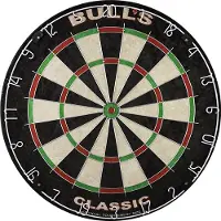 Bulls Klassische Sisal Dartscheibe, Offizielle Turniermaße, reflexionsfreier Zahlenring