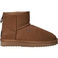 Warmbat Stiefeletten Wallaby Suede Cognac Damen-Schuhgröße 37