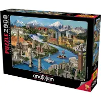 AnaTolian - Puzzle Popular Landmarks - 2000 dielov