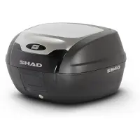 Shad Topcase SH40 schwarz/alu look Unisexneutral484 - Motorradzubehör - Motorradgepäck