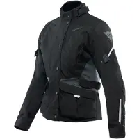 Dainese Tempest 3 D-Dry Lady Schwarz Ebenholz Motorradjacke Größe 40