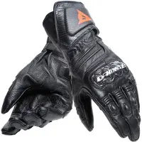 Dainese Carbon 4 Long Lady Leather Schwarz Weiß Handschuhe Größe XL