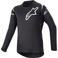 Alpinestars Jugend-Racer Graphite Trikot 2023 Black Reflective Black, Größe: M