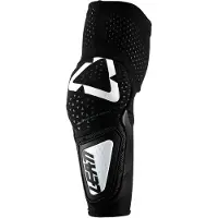 Leatt 3DF Hybrid Schwarz Weiß Ellbogenprotektoren Größe 2XL