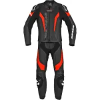 Spidi Laser Touring Schwarz Fluo Rot 2-Teiler Kombi Größe 56