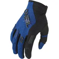 O'Neal Element Racewear Schwarz Blau Motocross Handschuhe Größe M