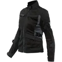 Dainese Desert Lady Tex Jacke Schwarz Ebenholz Größe 44