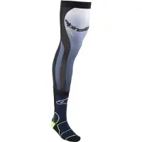 Alpinestars Knieorthesen Socken Nachtmarine Gelb Fluo Größe L-XXL