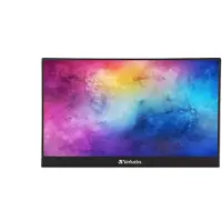 Verbatim 49590, 35,6 cm (14"), 1920 x 1080 Pixel, Full HD, LCD, 6 ms, Schwarz