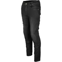 GMS Rattle Slim Schwarz Grau Motorrad Jeans Größe W36/L32