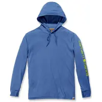 Carhartt Pullover Fishing Hooded L/S Men Blue Heather-S