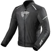 REV'IT! Revit Sprint H20 Motorrad Textiljacke, schwarz/weiß, M