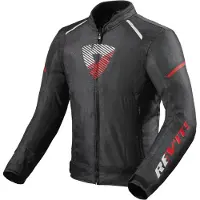 REV'IT! Sprint H2O Schwarz Neon Rot Jacke Größe S