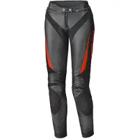 Held Lane II Damen Schwarz Rot Motorrad Lederhose Größe 44