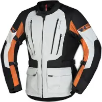IXS Lennik-ST Schwarz Grau Motorrad Textiljacke Größe XL