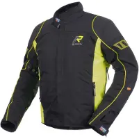 Rukka Trave-R Schwarz Gelb Motorrad Textiljacke Größe 60