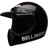 Bell Moto-3 Classic Solid Glanz Schwarz Integralhelm Größe S
